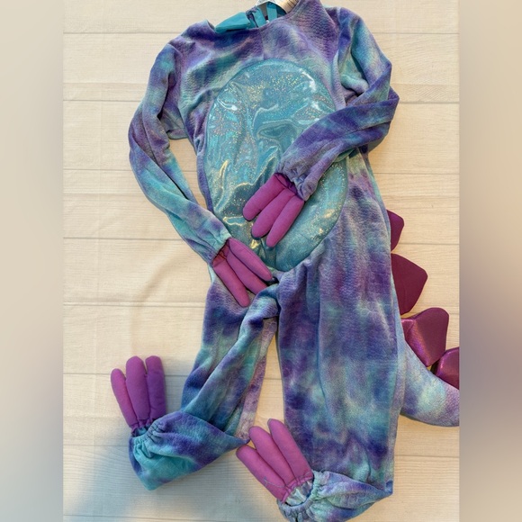 Pottery Barn Kids Blue and Purple Dinosaur Costume for Kids - Picture 6 of 8